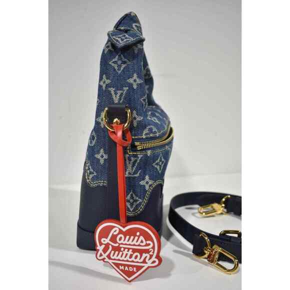 Louis Vuitton Nigo Japanese Cruiser Denim Blue LV Made Shoulder Crossbody Bag - Picture 5 of 12